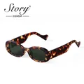 STcocktail-Lunettes de soleil ovales en écaille de tortue vintage pour hommes et femmes lunettes de