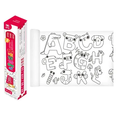 Grand rouleau de papier à colorier pour enfants rouleau de papier à colorier continu activité de