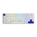 Clavier de jeu mécanique sans fil Akko 3068B Plus bleu sur blanc disposition ISO DE/UK/Nordic RVB