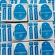 200Pcs Blue Dust Removal Phone Screen Cleaning Tool All Mobile Phones 3 In 1 Stickers To Remove Dust