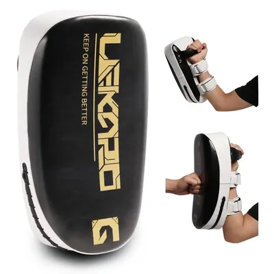Cible de pied incurvée en cuir PU 1 pièce boxe Muay Thai main Sanda entraînement déflecteur