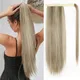 AISI HAIR-Queue de cheval synthétique lisse et longue pour femme postiche en fibre de couleur blond