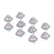 10 pièces TS-F007 7*7 boule d'acier en métal interrupteur de Cristal DIP Type 4 broches interrupteur