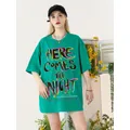 Come The Night T-Shirts femme Hip Hop chemises amples Tops de sueur décontractés respirant T-Shirts