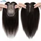 Extensions de cheveux naturels 7x13cm pour femmes postiche avec Base en soie choix riche