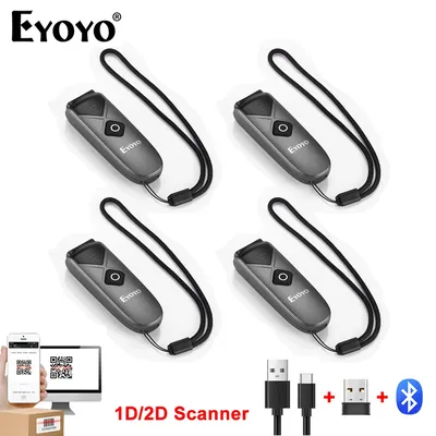 Eyoyo-Scanner de codes-barres Bluetooth portable lecteur de code QR 1D JO balayage d'image d'écran