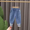 Jeans de printemps pour enfants de 0 à 5 ans Jeans solides pour garçons et filles pantalons en