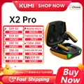 KUMI-Écouteurs sans fil Bluetooth 5.1 TWS X2 Pro casque d'écoute oreillettes de gaming étanches