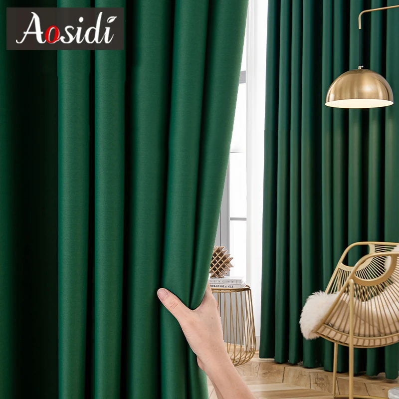 Rideaux occultants de Hall à ombrage élevé pour salon, chambres à coucher, fenêtre, rideaux opaques prêts à l