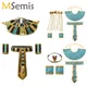 Costume de Cosplay du Pharaon de Prairie Rome pour Homme et Femme Ensemble de Col Manches de Bras