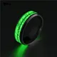 Bten Shoous-Bague noire en acier inoxydable pour homme bijoux minimalistes brillant couple dans