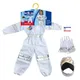 Costumes d'astronome pour enfants combinaison spatiale pour garçons plis argentés cosplay pour