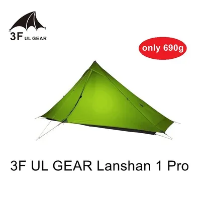 3F UL Gear Lanshan 1 Pro-Tente de camping pour l'extérieur 20D des deux côtés revêtement en