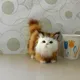 Jouet en peluche de Simulation de chats modèle Animal 1 pièce cadeaux pour enfants mignons R5V5