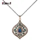 Kinel-Collier pendentif en cristal bleu pour femme Prairie Gold pendentif bohème bijoux ethniques