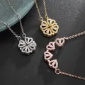 Collier pendentif coeur magnétique pour femme clavicule collier JONecklace couples cadeaux
