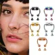 Faux anneau de nez anneau de Septum anneau de nez aimant Punk en acier inoxydable faux Piercing