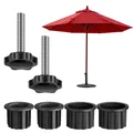 Base Ronde Remplie d'Eau pour Parapluie Support de Poids pour Table de Marché Décor de Jardin