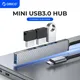 ORICO – HUB 4 ports USB 3.0/2.0 en aluminium Type C adaptateur OTG Multi séparateur Dock TF