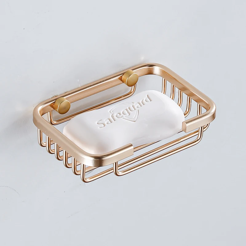 Porte-savon doré, panier à savon mural, accessoires de salle de bains, meubles de salle de bains, toilettes, balcon, porte-savon en verre