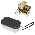 Boîte à Bento Portable en alliage d'aluminium ustensiles de cuisine de Camping pratiques avec