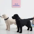 Mini chien de simulation du Labrador figurine de chiot au beurre jouet modèle décoration de la