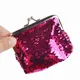 Mini portefeuille à paillettes pochette Portable pour femmes porte-monnaie à paillettes sacs à