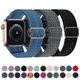 Boucle En Nylon Bracelet Pour Apple Montre Bande 7 SE 6 5 38 40 42 44 45 41 mm Correa W26 W46 W66