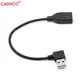 Cablecc – câble d'extension USB 480 à angle droit de 20cm 2.0 mb/s type A mâle-femelle 90 degrés