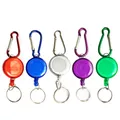 Porte-clés rétractable en rouleau multicolore multifonctionnel UL sac recul porte-carte