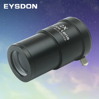 EYSDON-Lentille de Barlow 2X 1.25 pouces entièrement revêtue de métal pour équilibrer le télescope