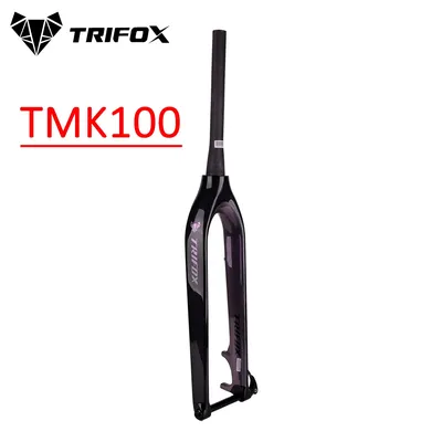 TRIFOX-Fourche rigide en carbone TMK100 VTT fourches VTT coniques frein à disque 29er axe