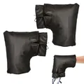 Gants de guidon de vélo pour temps froid gantelettes de poignée imperméables gants d'hiver plus