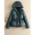 SEDUTMO-Manteau en duvet de canard surdimensionné à capuche pour femme vestes chaudes parkas