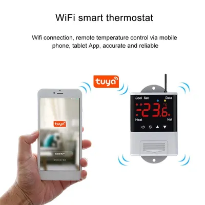 Thermostat numérique WIFI avec télécommande incubateur d'aquarium contrôleur de température avec