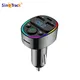 Transmetteur FM Bluetooth 5.0 pour Voiture Adaptateur Chargeur Rapide Lecteur Audio Musique