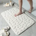 Tapis de sol absorbant en mousse à mémoire de forme tapis en polymère de bain antidérapant dalle