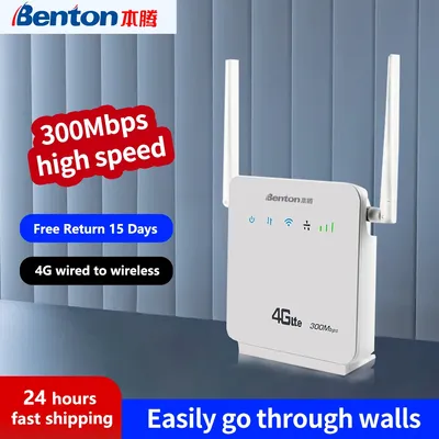 Benton R06 – Modem de réseau sans fil 4G déverrouillage double antenne externe avec carte Sim
