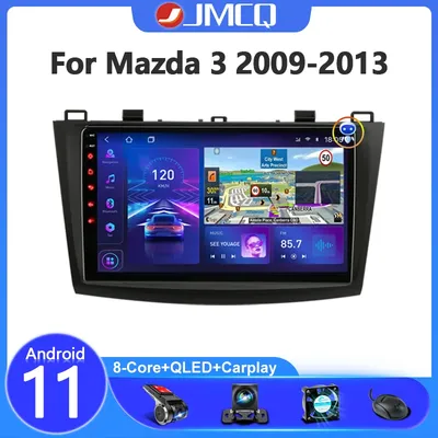 JMCQ-Autoradio Android 11 pour Mazda 3 lecteur vidéo navigation GPS écran partagé stéréo unité