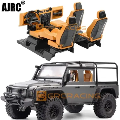 Modification du volant de la console centrale TRAXXAS TRX-4 Defender Guard intérieur jaune/orange