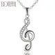 DOTEFFIL – collier en argent Sterling 925 18 pouces pour femmes pendentif en Zircon AAA symbole