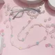 JOFor-Lunettes étoiles en acrylique pour femmes cordon de lunettes perle de cristal transparente