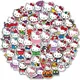 Autocollants de dessin animé Hello Kitty 50 pièces stickers waterproof mignon drôle graffiti