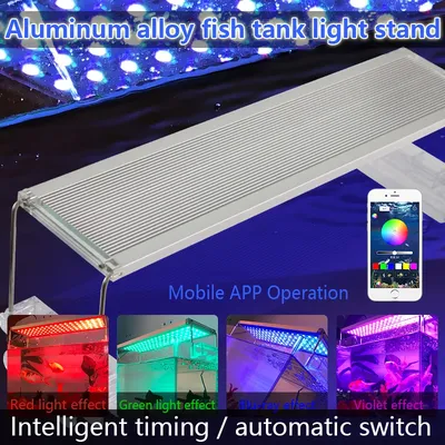 Lampe LED en Aluminium pour Aquarium Éclairage Marin RVB SMD 5050 Précieux 30-70cm