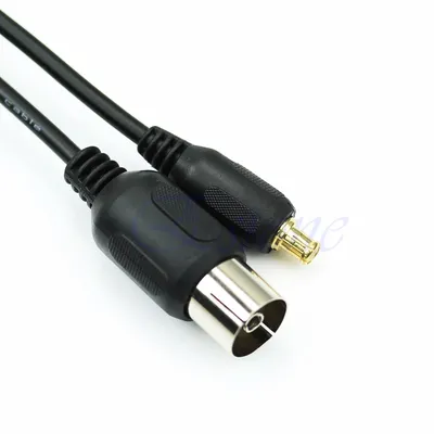 Connecteur adaptateur câble d'antenne IEC à MCX en queue cochon pour USB DVB-T Tuner 1 pièce