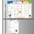 Tableau blanc magnétique pour autodiscipline calendrier mensuel/hebdomadaire tableau souple pour