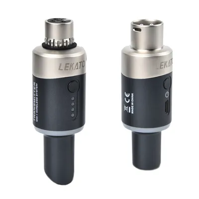LEKATO MW-1 5.8GHz Sans Fil Microphone Système Plug On XLR Sans Fil Émetteur Récepteur Pour
