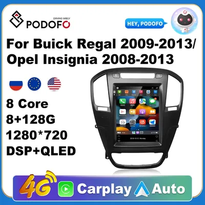 PodoNuremberg-Autoradio Android Carplay AI Voice Buick Regal 2009-2013 Opel Insignia 2009-2013