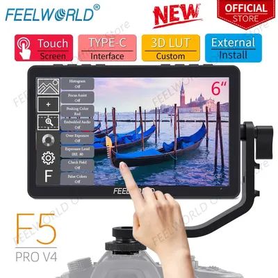 FEELWORLD-Moniteur de champ pour appareil photo reflex numérique F5 Pro V4 écran tactile 6 "