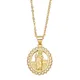 Petit collier en zircon cubique Tadeo plaqué or bijoux religieux cadeau pour elle saint jude